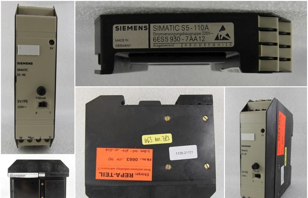 Siemens Stromversorgungsbaugruppe 220V 6ES5930-7AA12 f.Simatic S5