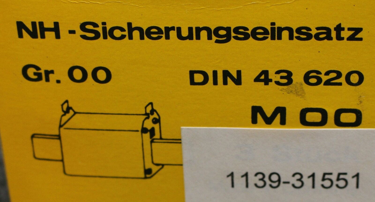 MÜLLER NH-Sicherungseinsatz M00üF1 - 10A - 660V- HLS - Gr.00 - Messerkontakte