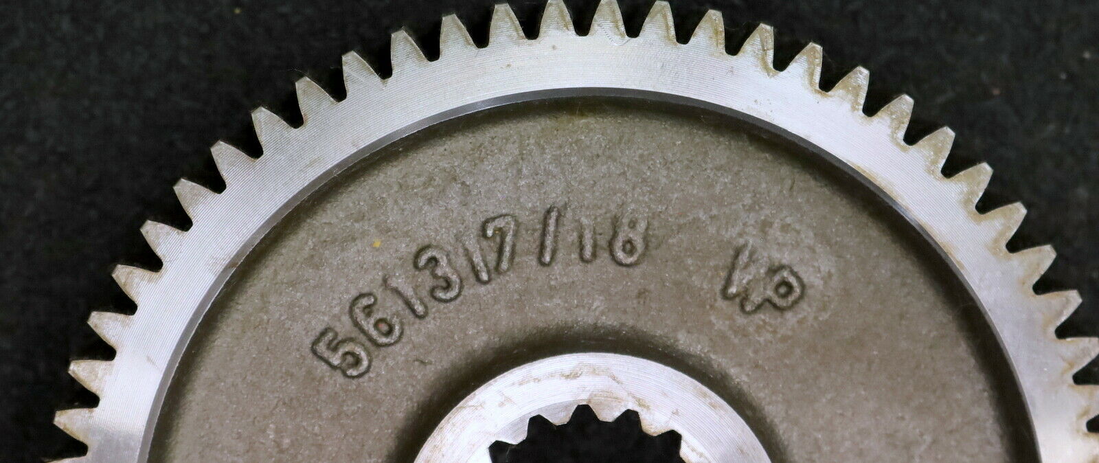 DEMAG Zahnrad mit Z=65 außen Modul 2,0 Breite 23mm und Nabe mit Z=18 Nr 56131744