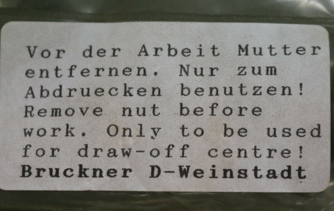 BRUCKNER Zentriereinsatz 482AO HM Länge 45mm mit Abdrückgewinde HM-Spitze 60°
