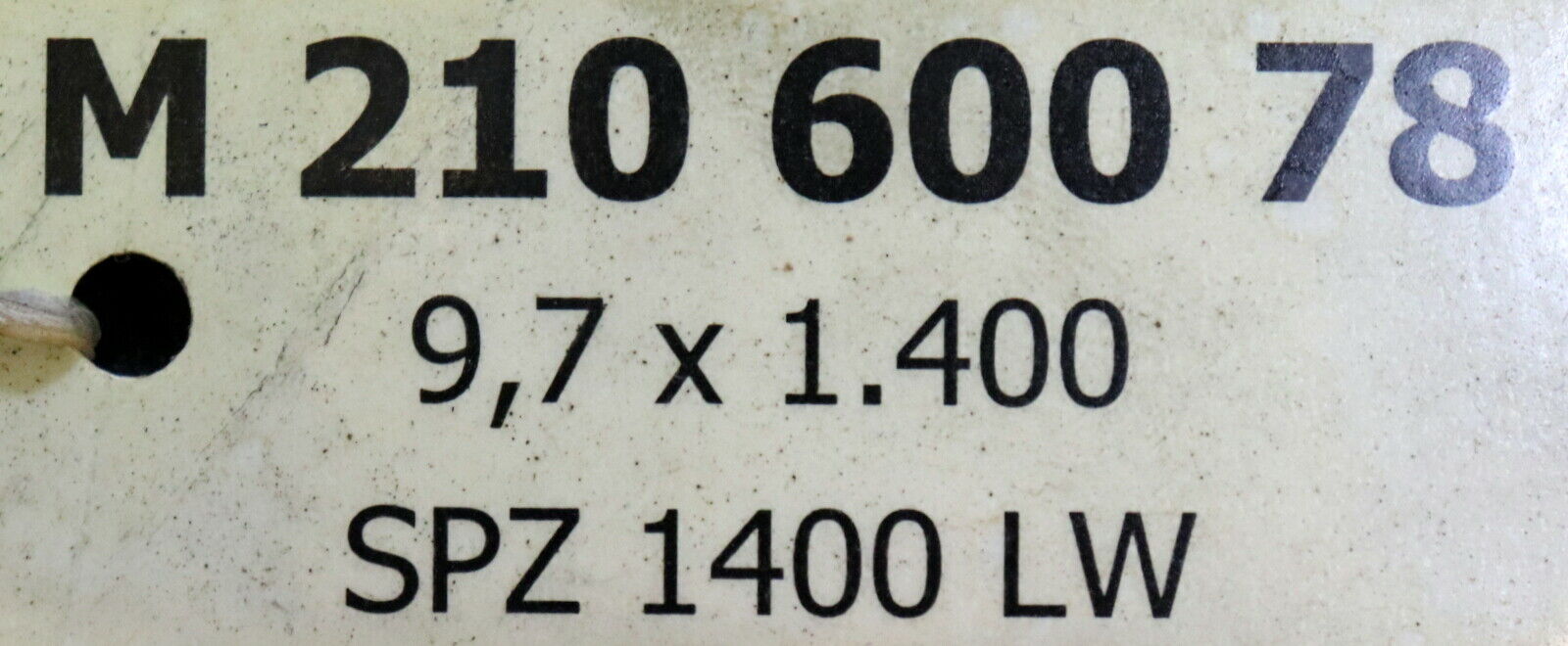 OPTIBELT 2 Stück Zahnriemen Keilriemen SUPER TX M=S XPZ 1400 Länge 1400mm