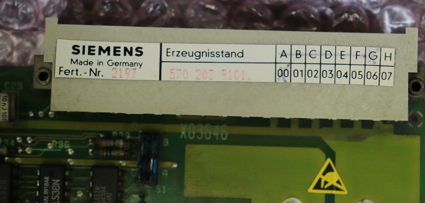 SIEMENS SINUMERIK PLC-PLC Kopplung 6FX1120-3BA01 Version G gebraucht - ok