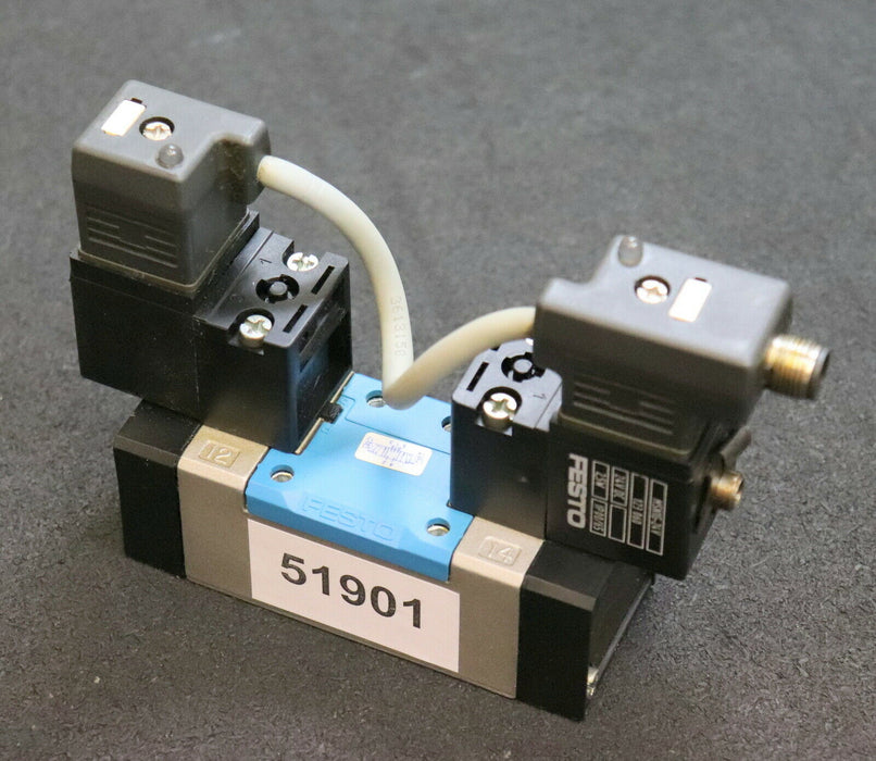 FESTO MURR Magnetventil + MSUD Doppelventilstecker MN 1H-5/3G-D-1 C Nr. 159681
