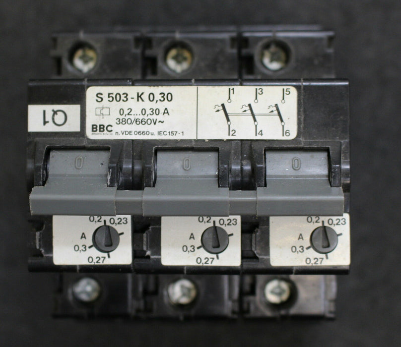 ABB BBC Hochleistungssicherungsautomat S503-K 0,3 0,2-0,3A 380/660VAC