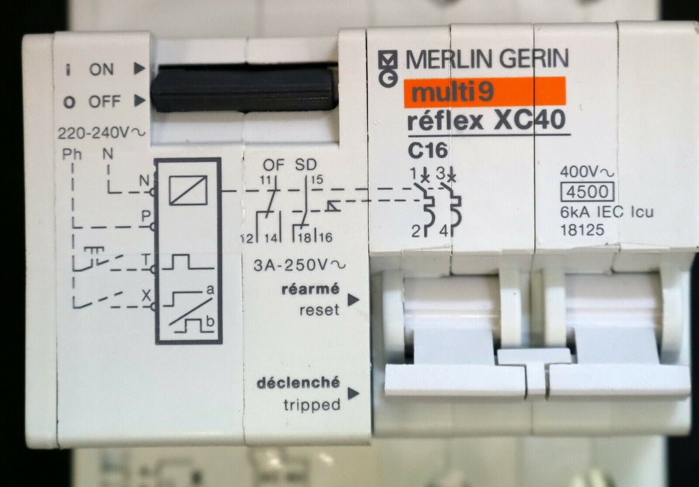MERLIN GERIN Leistungsschutzschalter Multi 9 Reflex XC40 C16 16A unbenutzt