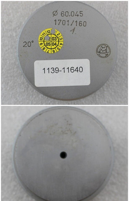 Lehrdorn f. Innen-Ø60,045mm, Messtiefe 2,8mm