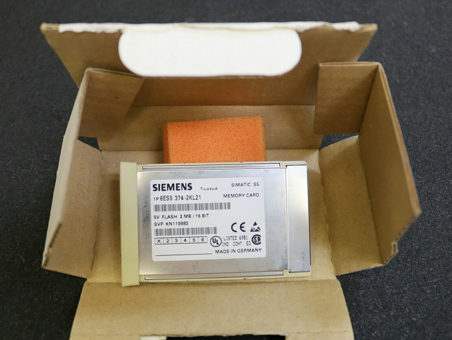 SIEMENS SIMATIC S5 Memory Card FLASH 2 MBYTE/16BIT 6ES5374-2KL21 - gebraucht