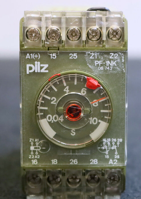 PILZ Sicherheits-Zeitrelais PF-1NK/10s/FBM:5MOhm ID-Nr. 485408 220VAC 50/60Hz