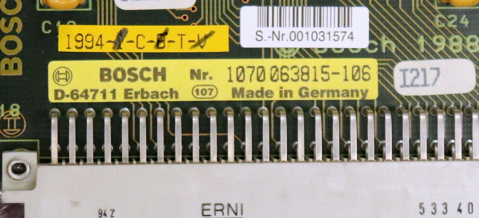 BOSCH Zentraleinheit ZE612 Mat.Nr. 1070063815-106 von einer PFAUTER PE150 CNC
