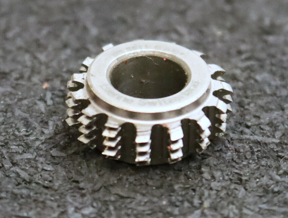 MIKRON Vollstahl-Wälzfräser No. 42911 m= 0,38 ho= 1,08 Abmessungen Ø18x7xØ8mm