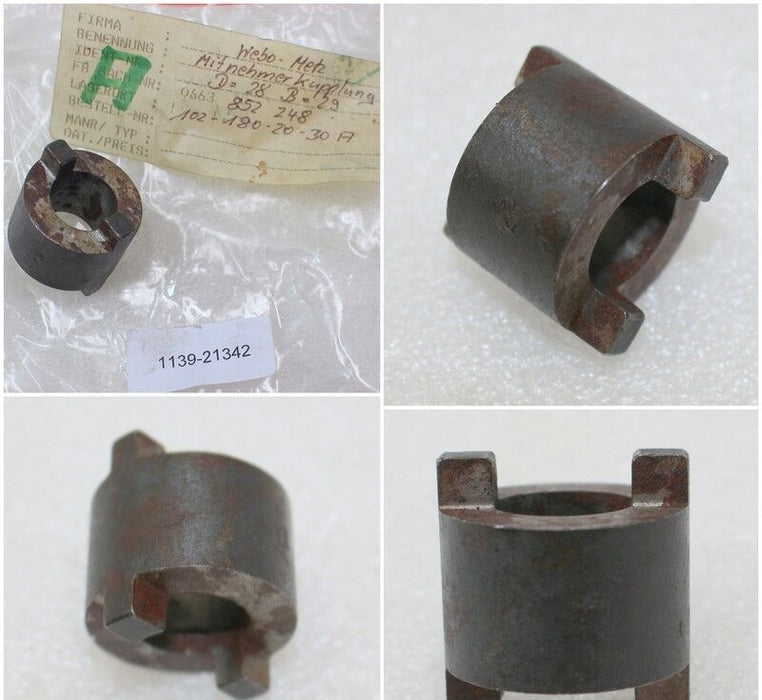 METZ Mitnehmerkupplung D=28 B=29 - 2 Stück