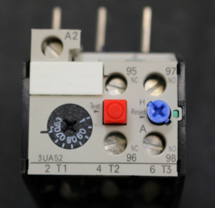 SIEMENS Überlastrelais 3UA5200-0J 0,63-1A overload relay Ue=660VAC 1S + 1Ö
