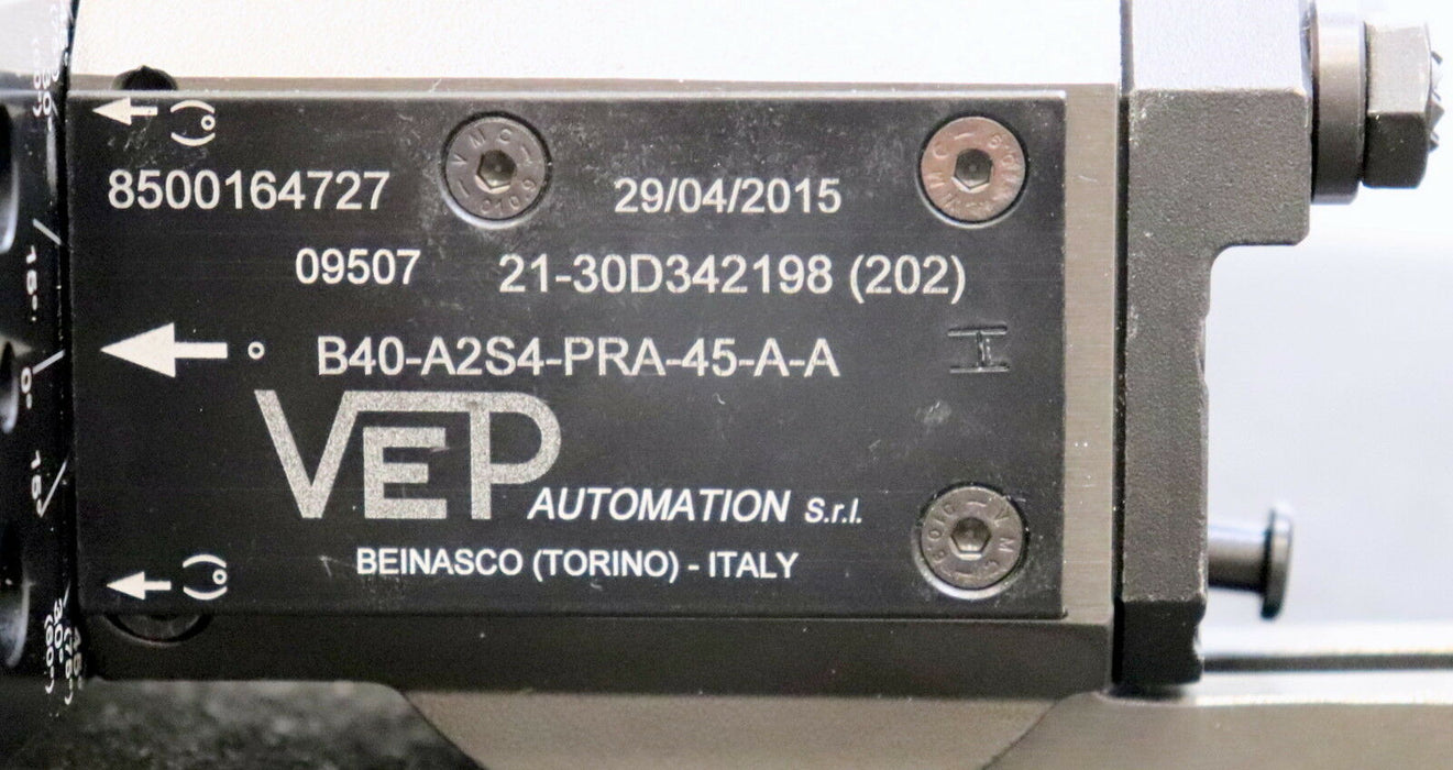 VEP AUTOMATION Flansch-Greifer Greifer-Spanner B40-A2S4-PRA-45-A-A Zylind.Ø 40mm