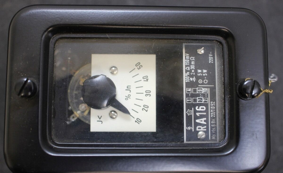 SIEMENS Stromrelais Typ RA16 - Nennspannung: 220VDC 10-50% - EG11-20