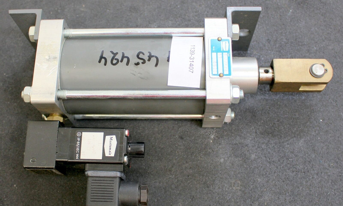 MARTONAIR Druckzylinder RM/544 63 + Drosselventil M430AA0-Antriebszylinder 6 bar