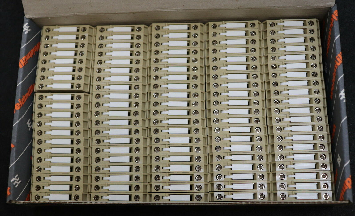 WEIDMÜLLER 100 Stück Terminal Block SAKR 15 STB 041286 Größe C 4mm² 300V 10A