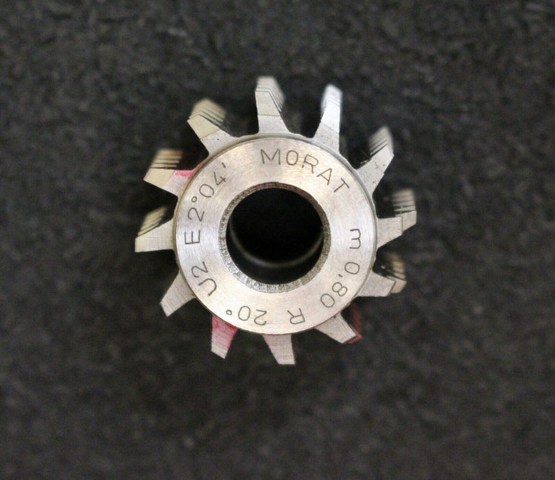 IMS Vollstahl-Wälzfräser m= 0,8mm 20° EGW U2 1gg. rechts 12 Spannuten 24x16x8mm