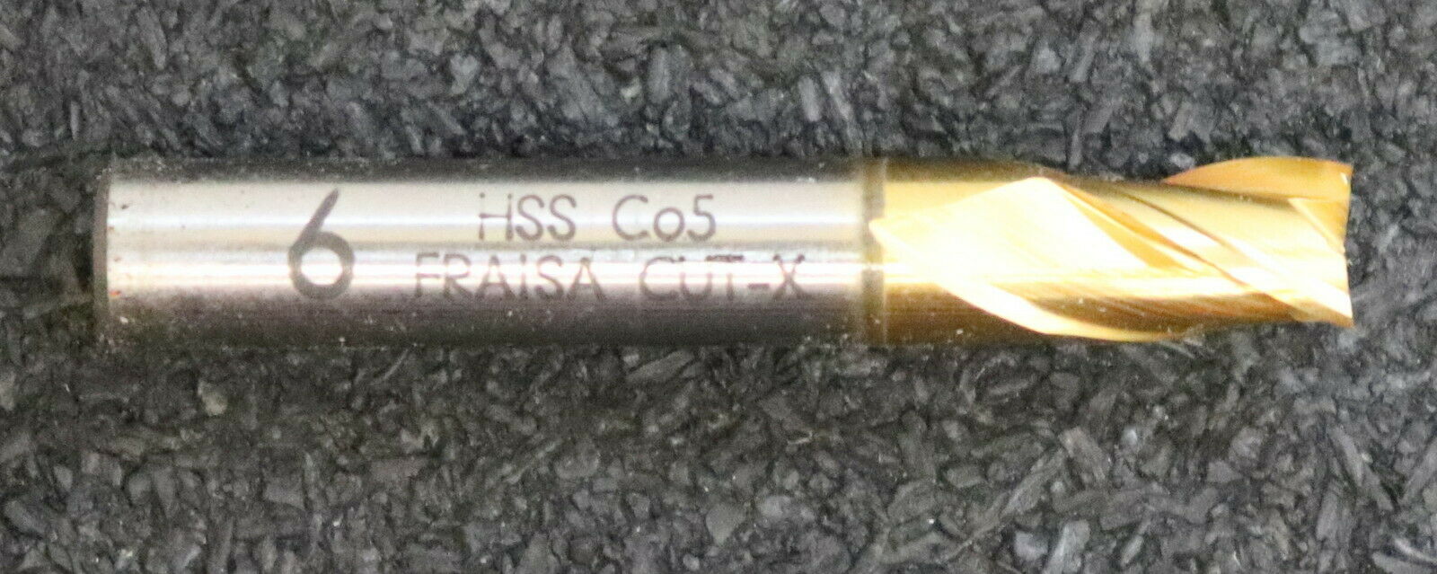 FRAISA 11 Stück Schaftfräser G0400300 Ø 6mm 3-Schneider HSS-Co8 Gesamtlänge 40mm