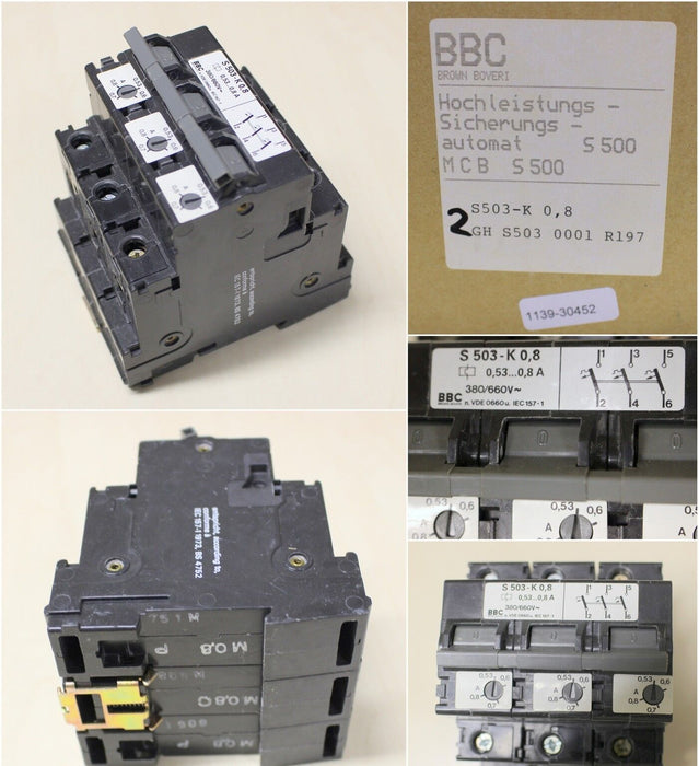 ABB Hochleistungssicherungsautomat S503-K0,8 0,53-0,8A