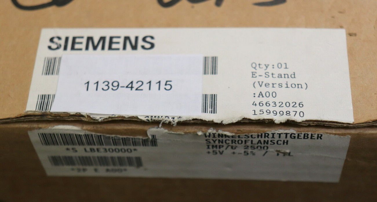 SIEMENS Drehgeber 1024 Imp. Winkelschrittgeber 1024 Imp/U 5V 6EP6001-2AB02