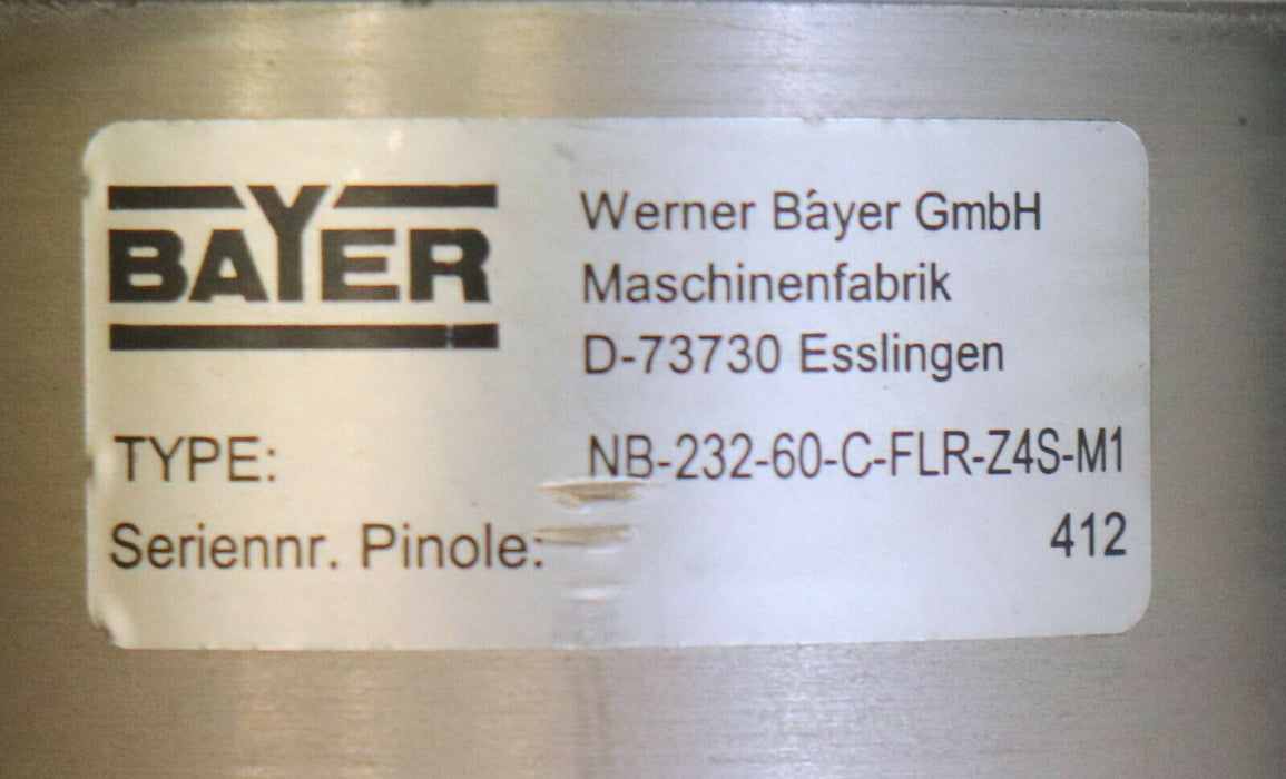 BAYER/SIEMENS Einpressspindel NB-232-60-C-FLR-Z4S-M1 SIEMENS Motor 1FK7042-5AK71