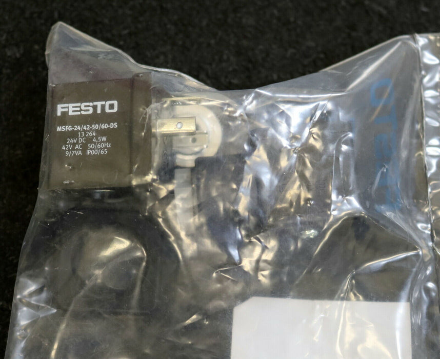 FESTO Magnetspule Solenoid MSFG-24/42-50/60-DS Art.Nr. 13264 24VDC 4,5W 42VAC