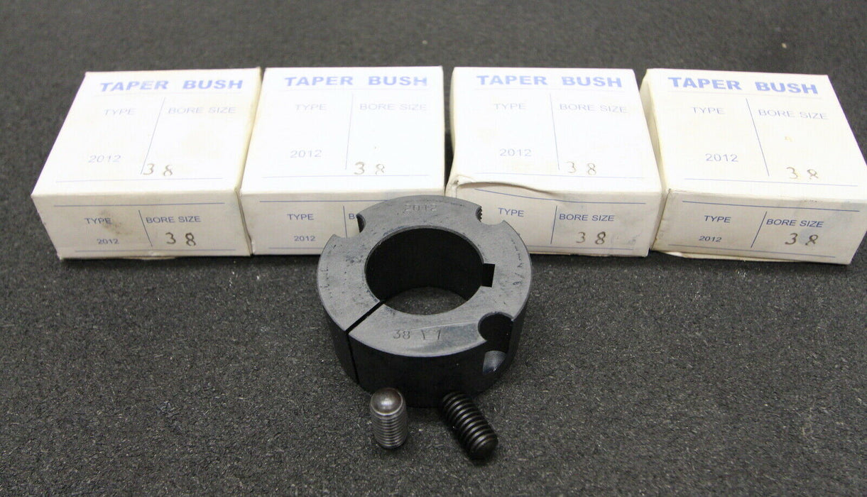 5x Taper-Spannbuchse Taper Bush Type 2012 - 38 Bohrungs-Ø d=38mm Länge L=31,8mm