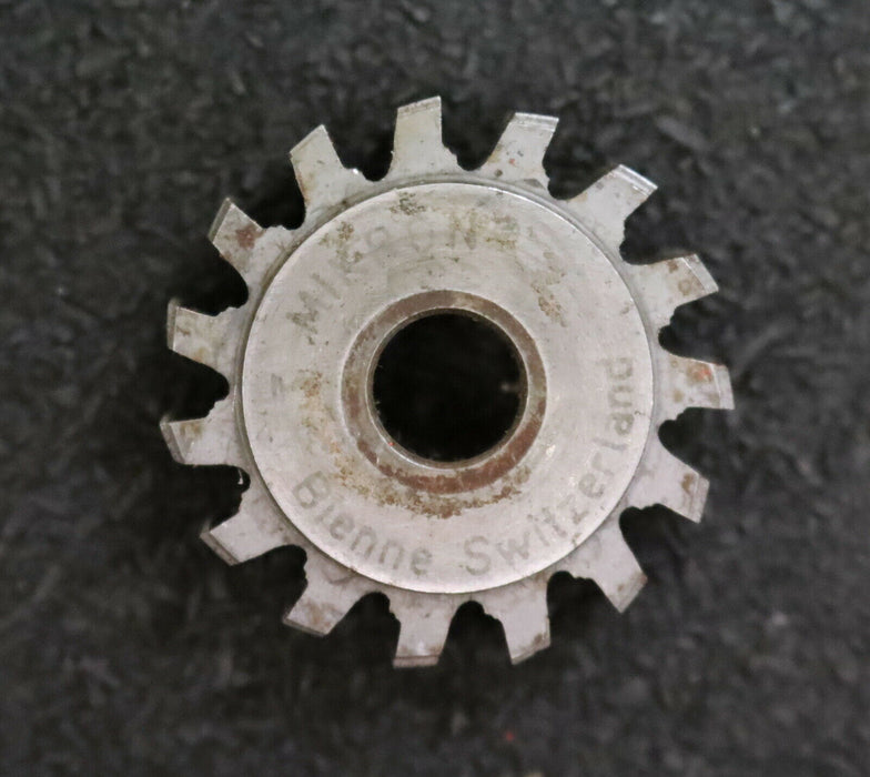 MIKRON Vollstahl-Wälzfräser No. 43308 m= 0,24 ho= 0,76 D18,76 Z75 - Ø32x10xØ8mm