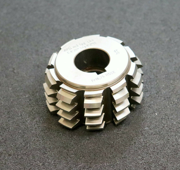 SHH Vollstahl-Wälzfräser m=3,0mm 20° EGW DIN 3972 BP II 1gg. LINKS! 10 Spannuten