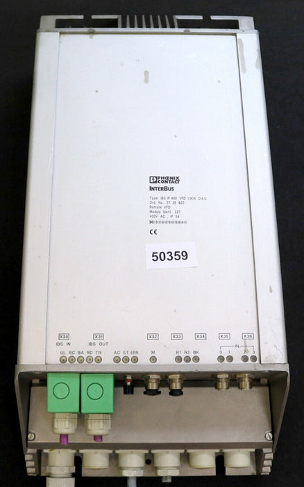 PHOENIX CONTACT Frequenzumformer IN/OUT IBS VFD 1,1KW 400VAC No. 2725820 E: 00