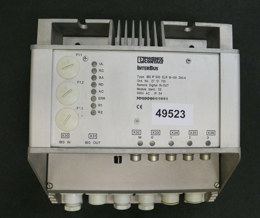 PHOENIX CONTACT Motor Starter Remote digital IN/OUT IBS IP 500 ELR W-6A DI4/4