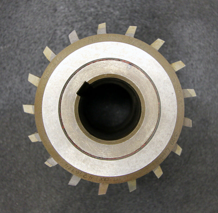 SAAZOR Stollenwälzfräser involute spine hob m = 4,5mm 19°45 EGW Ø150x140xØ50mm