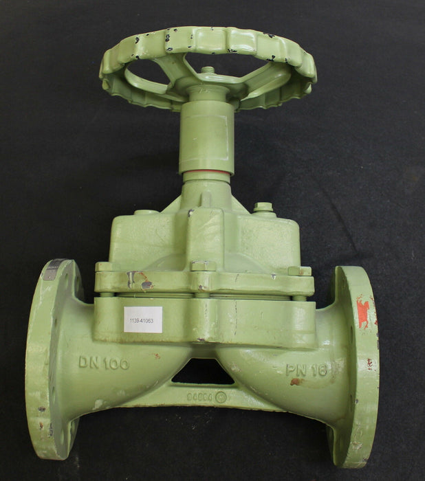 KSB 1 Membranventil Absperrventil SISTO-16 DN100 PN16 Nennweite DN100 16bar 100°