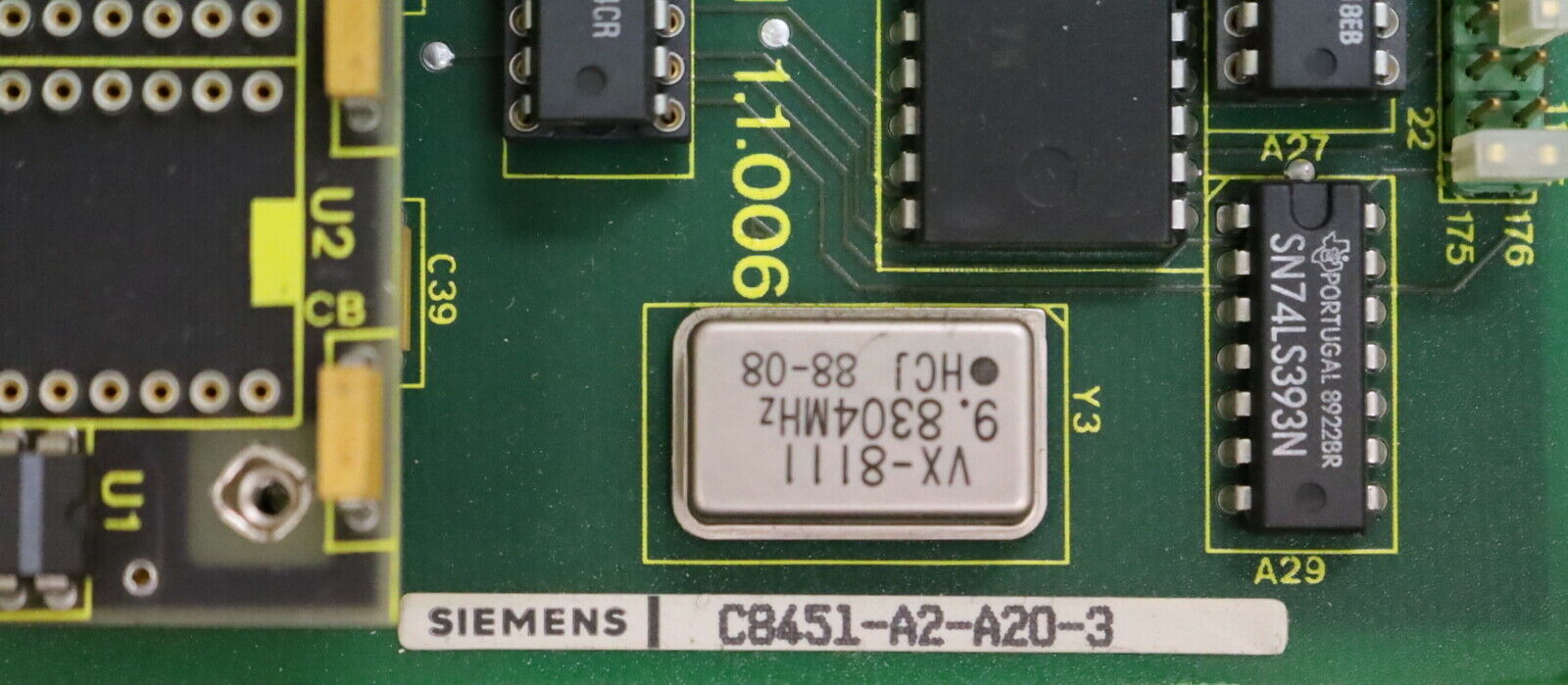 IBH / KLINGELNBERG DR. WIENER CPU-86 Board H 1.1.006 mit Memory module H1.1.013