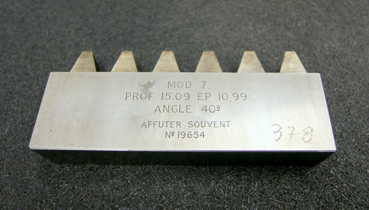 ROLLET PARIS Hobelkamm rack cutter MAAG-Wälzhobelmaschinen m= 7 Angle 20° 130x25mm