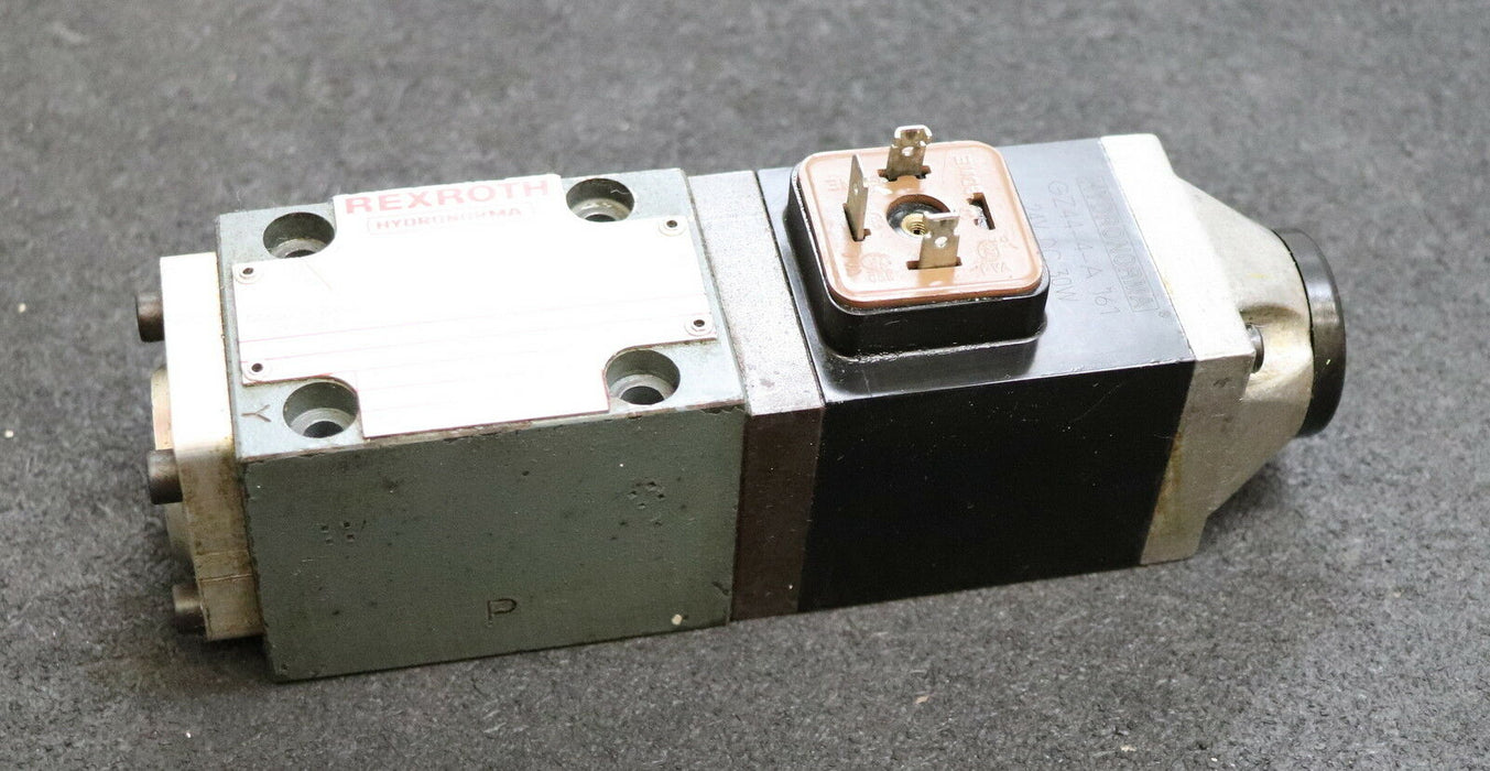 REXROTH HYDRONORMA Regelventil + Spule 4WE 6 Y52/CG24N9Z5L1 + GZ44-4-A 161 24VCD