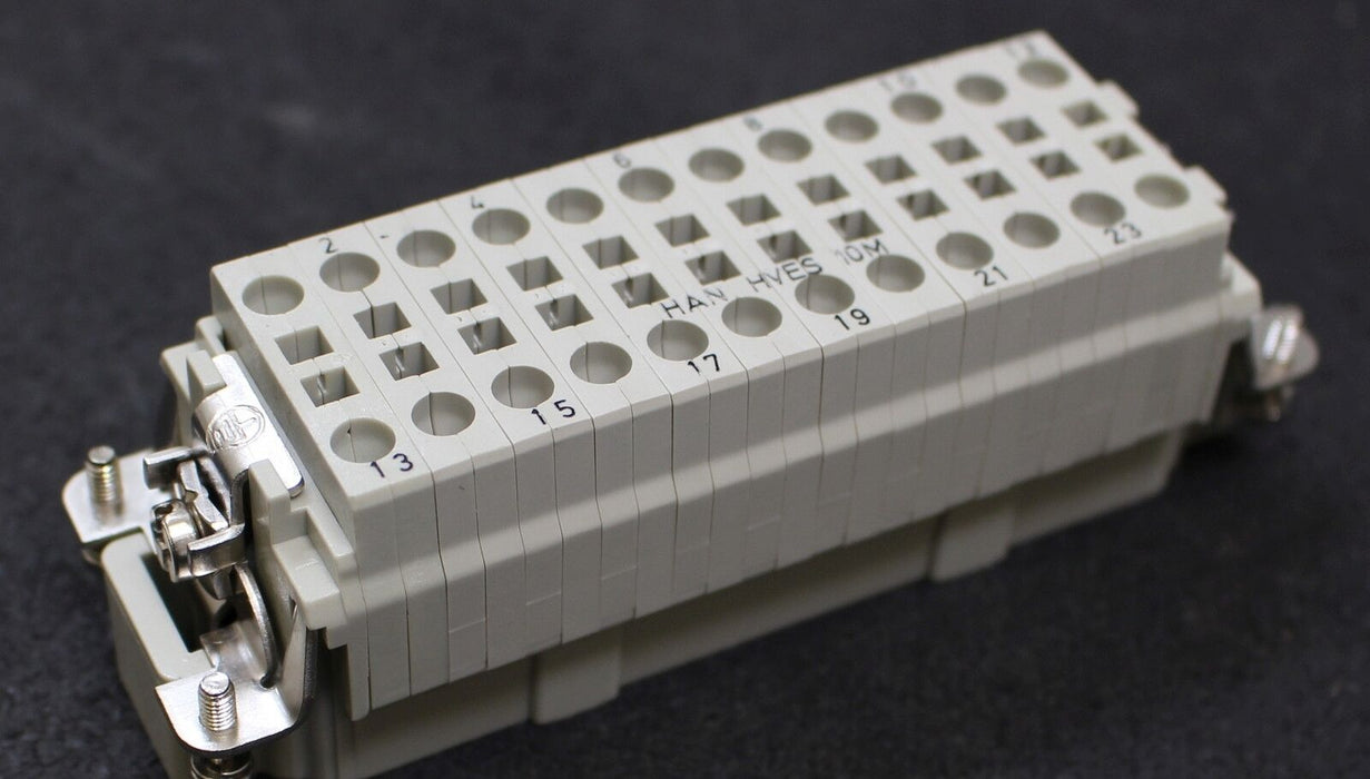 HARTING 3 Stück Buchseneinsatz HAN 10 HVES M 09340102616 00 Kontakteinsatz