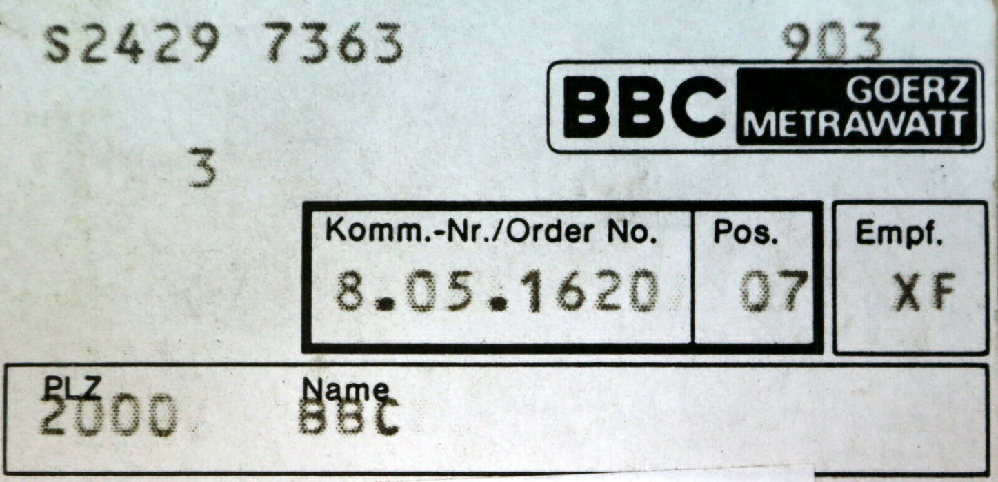 BBC GOERZ METRAWATT Strommesser EQ 48 Wandler-Nennwert 40/1A - S24297365