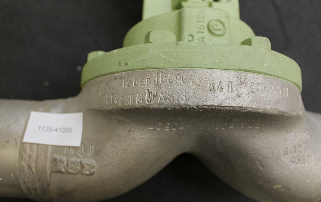 KSB 1 Membranventil Absperrventil Typ 3014HA DN80 Nennweite DN80 12bar 100°C