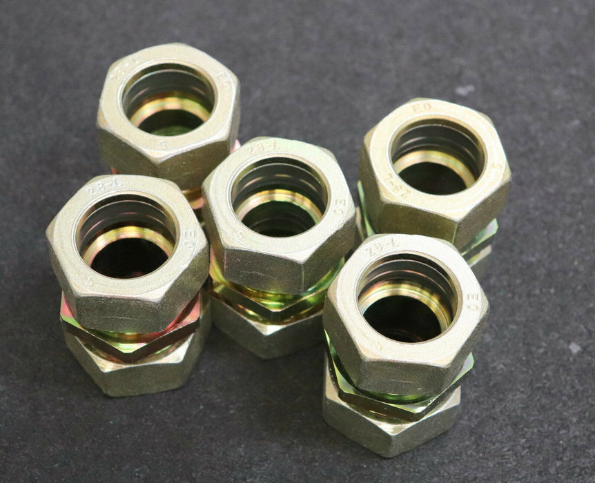 PARKER ERMETO 5 Stück Verschraubung gerade G28-PL Stahl Part No. 740071