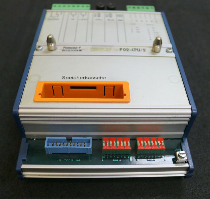 SCHLEICHER CPU-Modul P02-CPU/2 /D EDV 72610200 U = 24VDC REL. 250VAC 4A