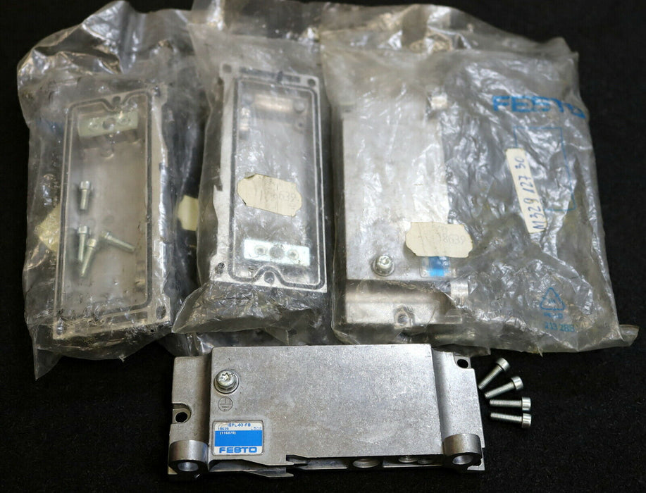 FESTO 4 Stück Endplatte für Ventilinsel IEPL-03-FB Mat-Nr. 18639 - unbenutzt