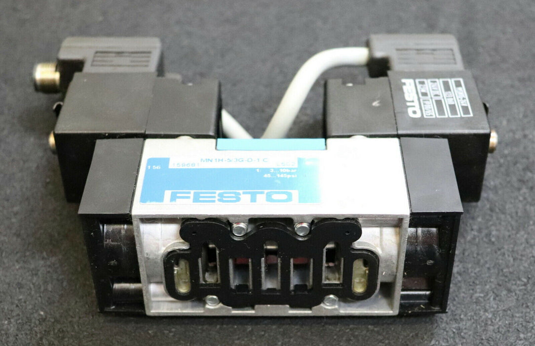 FESTO MURR Magnetventil + MSUD Doppelventilstecker MN 1H-5/3G-D-1 C Nr. 159681