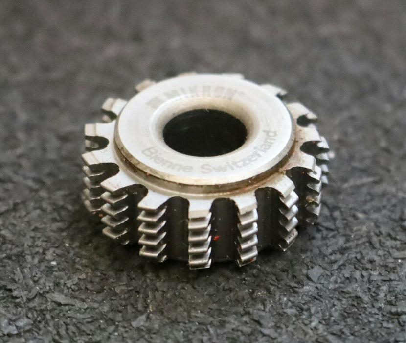 MIKRON Vollstahl-Wälzfräser No. 31936 m= 0,44 ho= 1,30 D25,78 Z56 Ø24x10xØ8mm