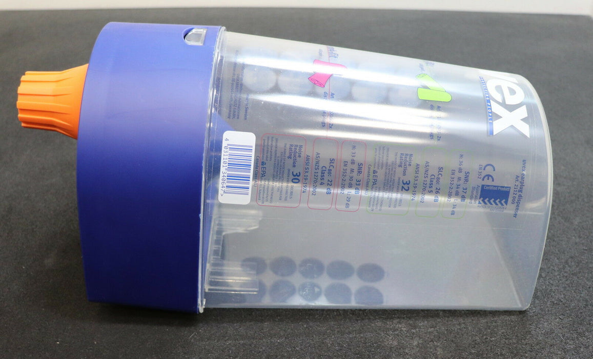 UVEX 2112000 One2Click-Gehörschutzspender ohne Inhalt geeignet für UVEX Einweg