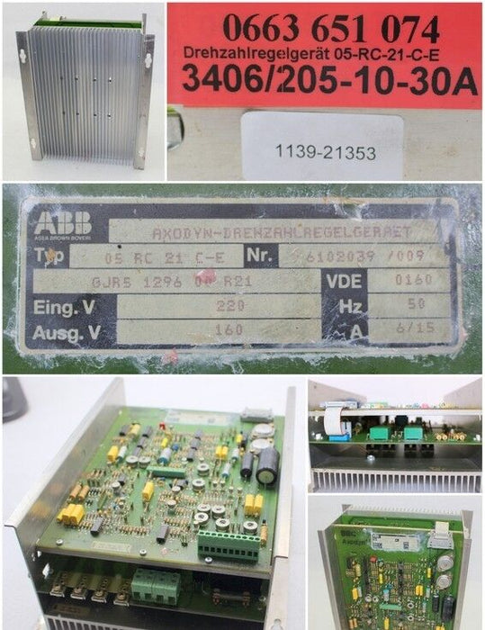 ABB Drehzahlregelgerät 05-RC-21-C-E - 1 Stück