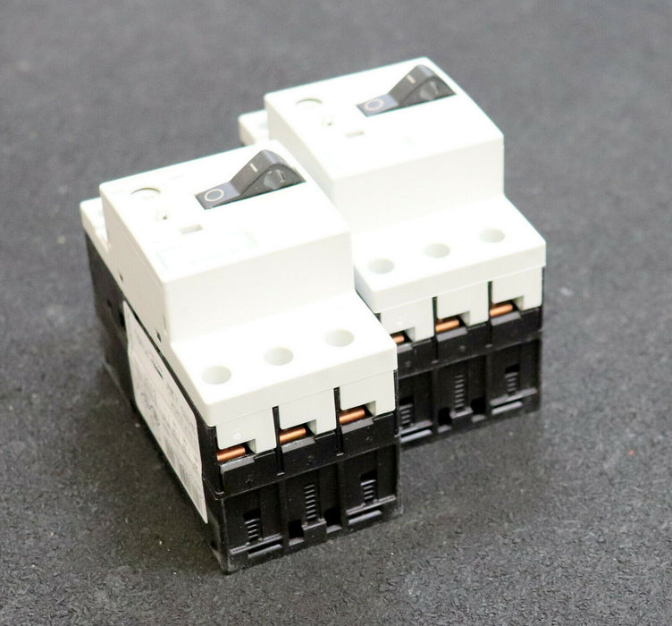 SIEMENS 2 Stück Motorschutzschalter 3RV1011-0CA10 0,18-0,25A 1NO + 1NC S00