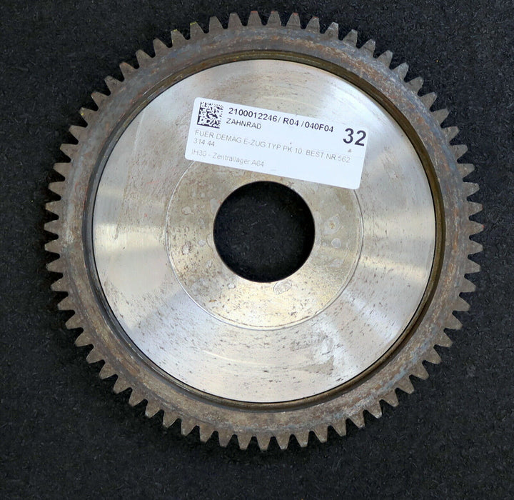 DEMAG Zahnrad mit Z=67 m=2,5mm Breite 20mm Art.Nr. 56231444 für DEMAG E-Zug PK10