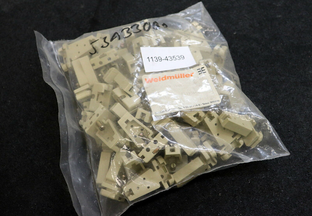 WEIDMÜLLER 50 Stück Endwinkel EWK 2 Beige Best-Nr. 0199360000 - 50 Stück