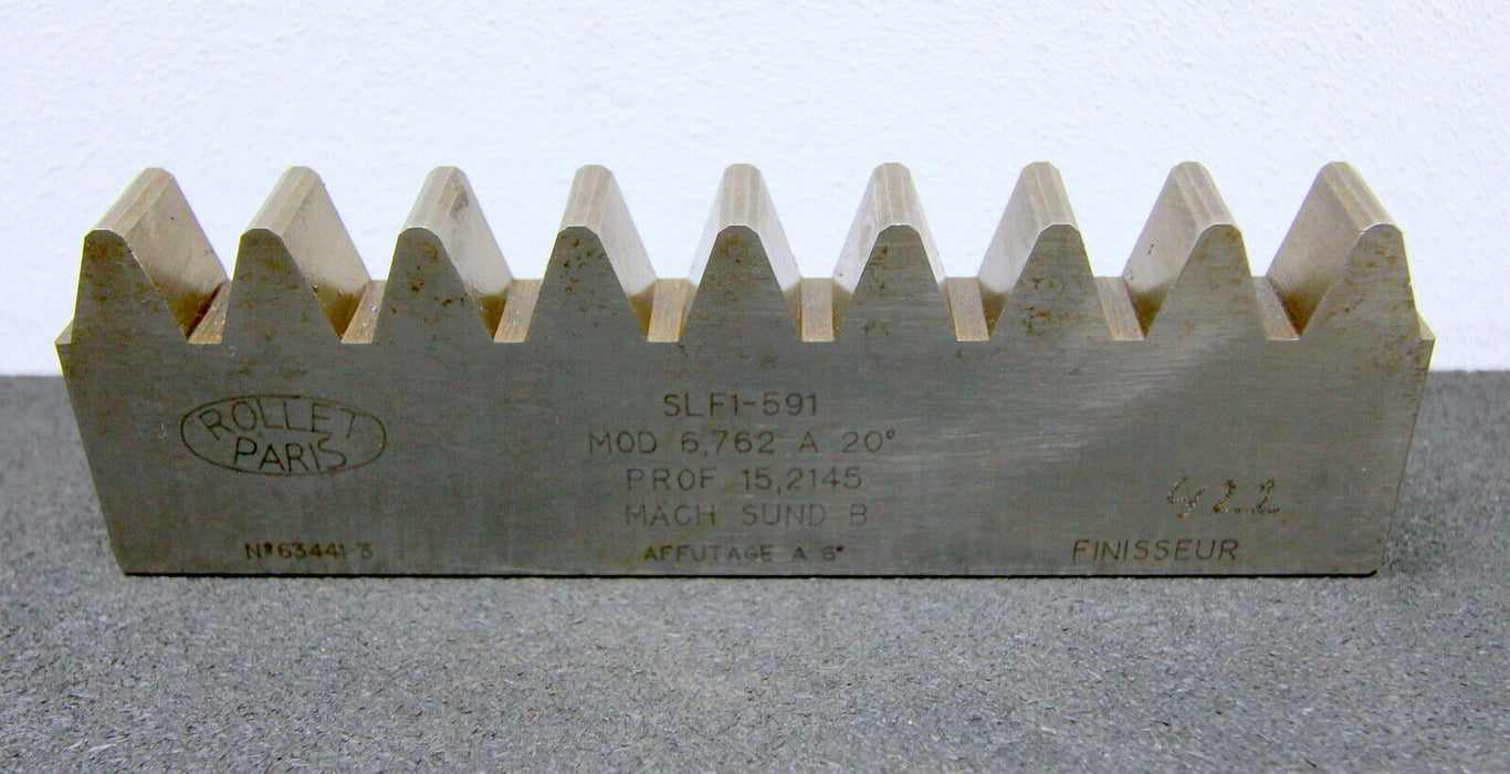 DELTAL Hobelkamm rack cutter f. MAAG-Wälzhobelmaschinen m= 6,762 Angle 20° 190x25mm